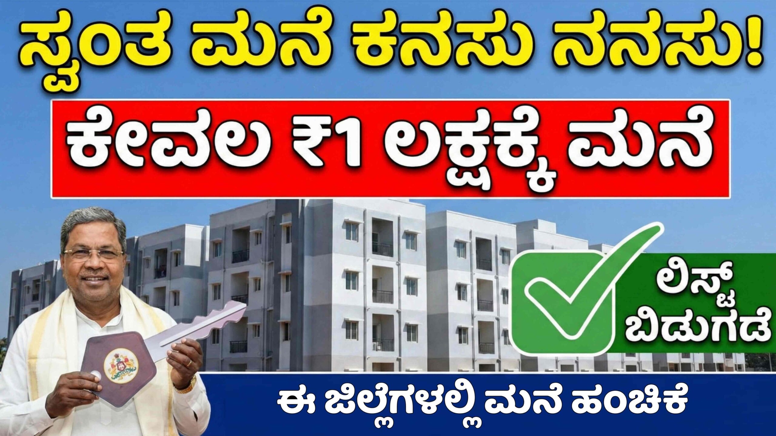 ಪಿಎಂ ಆವಾಸ್ ಯೋಜನೆ: ಜ.24ಕ್ಕೆ 42,345 ಮನೆಗಳ ಬೃಹತ್ ಹಂಚಿಕೆ! ನಿಮ್ಮ ಜಿಲ್ಲೆಯ ಪಟ್ಟಿಯಲ್ಲಿ ಹೆಸರಿದೆಯಾ? ಚೆಕ್ ಮಾಡಿ.