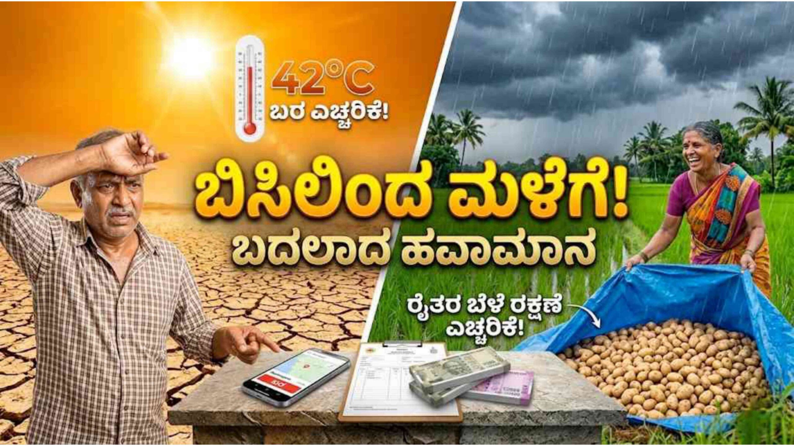 ಫ್ಯಾನ್ ಹಾಕಿದರೂ ಬೆವರು ಸುರಿಯುತ್ತಿದೆಯಾ? ಸುಡು ಬಿಸಿಲಿನ ಮಧ್ಯೆ ರಾಜ್ಯದ ಈ ಜಿಲ್ಲೆಗಳಿಗೆ ಗುಡ್ ನ್ಯೂಸ್ ಕೊಟ್ಟ ಹವಾಮಾನ ಇಲಾಖೆ!