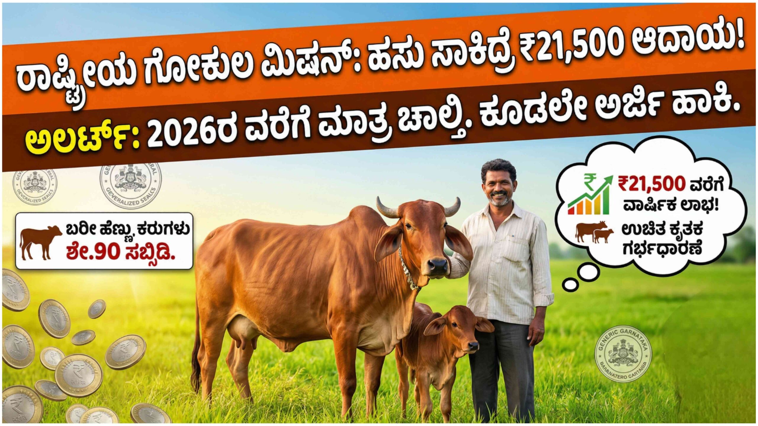 ನಿಮ್ಮ ಕೊಟ್ಟಿಗೆಯಲ್ಲಿ ಹಸು, ಎಮ್ಮೆ ಇದ್ಯಾ? ಹಾಗಾದ್ರೆ ಸರ್ಕಾರದಿಂದ ಸಿಗುವ ಈ ₹21,500 ಹಣ ನಿಮಗೆ ಬಂದಿದ್ಯಾ? ಇಂದೇ ಅರ್ಜಿ ಹಾಕಿ